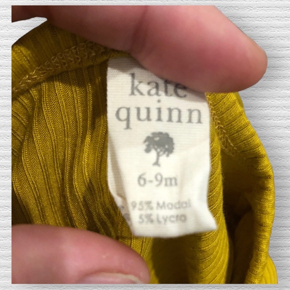 Kate Quinn Yellow Ribbed Footie - Picture 2 of 4